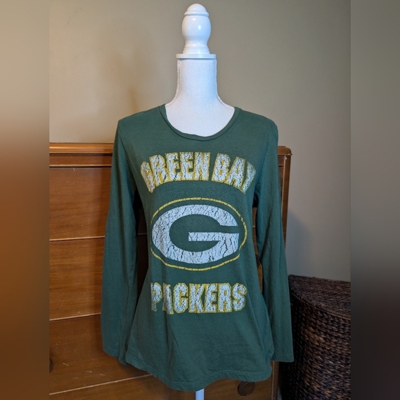 Team Apparel Tops - WMNS Green Bay Packer CLASSIC Long Sleeve Shirt